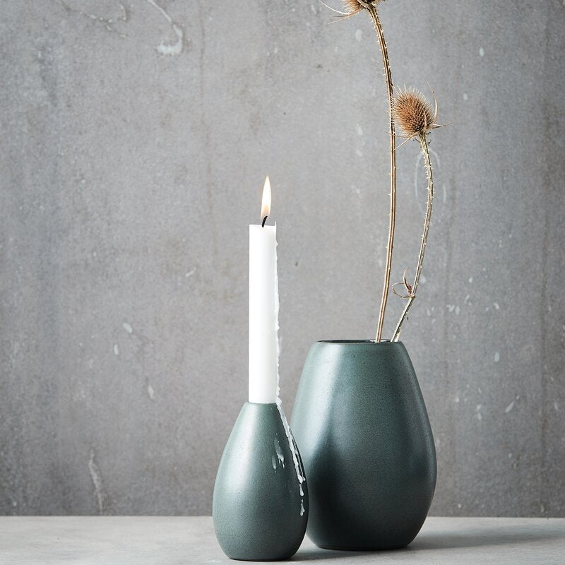RAW Northern Green vase 3x13,5 cm