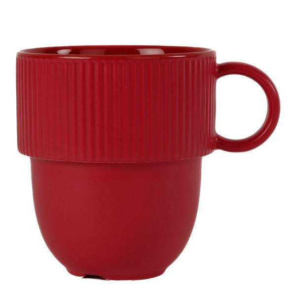Inka kopp med hank 27 cl vinrød pantone 202C