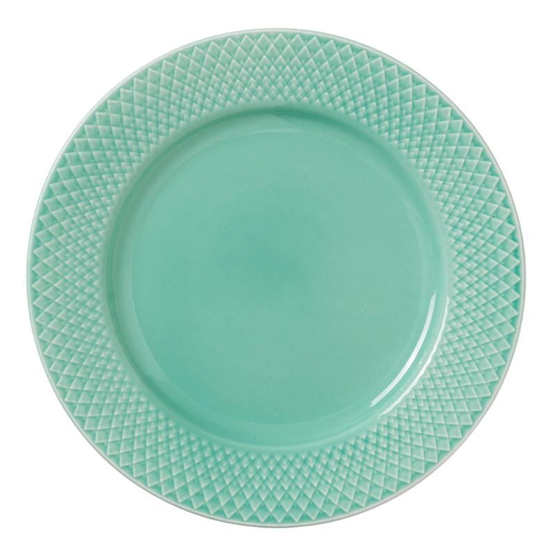 Rhombe Color lunsjtallerken 21 cm aqua