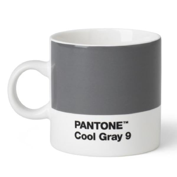 PANTONE espressokopp med hank 12 cl kald grå