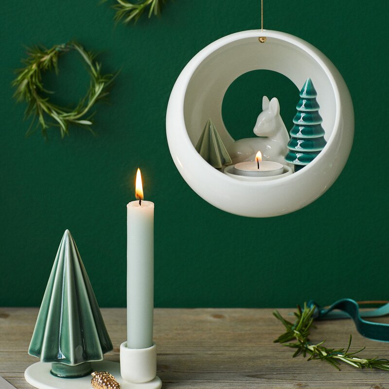 Winter Stories telysholder hengende fawn hjortekalv