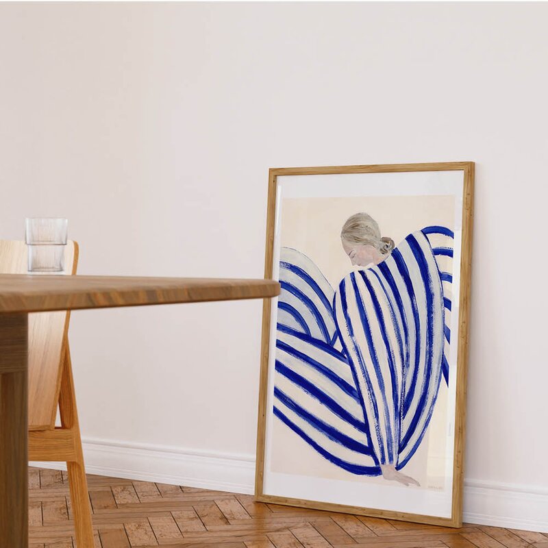 The Poster Club x Sofia Lind poster 50x70 cm blue stripe at concorde