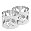 Hilke x Mummi serviettringer 5 cm 2 stk Mummimamma nikkelbelagt messing