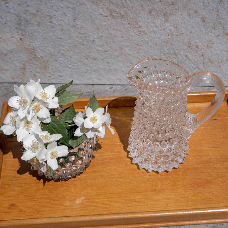 Hobnail karaffel 35 cl klar
