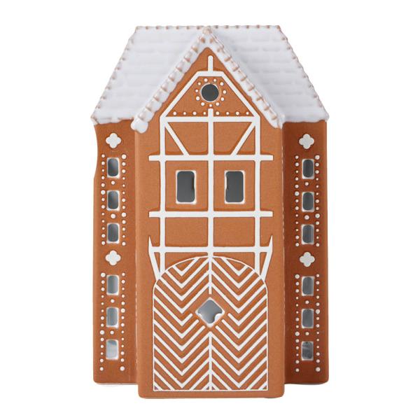 Pepparkakshus Ljuslykta Large Brun