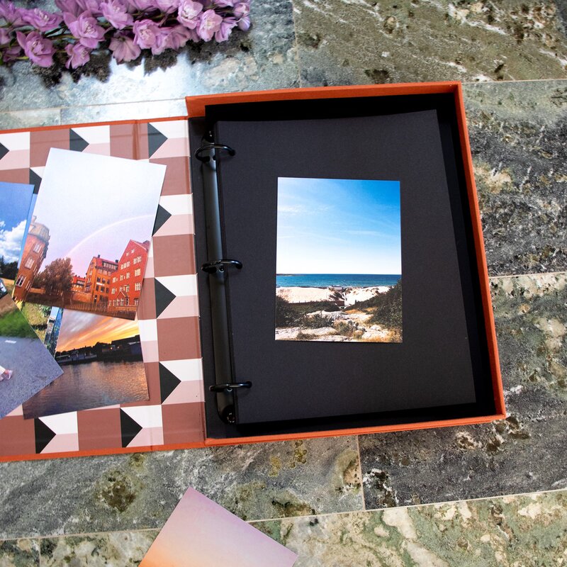 Fotoalbum life in pictures oransje
