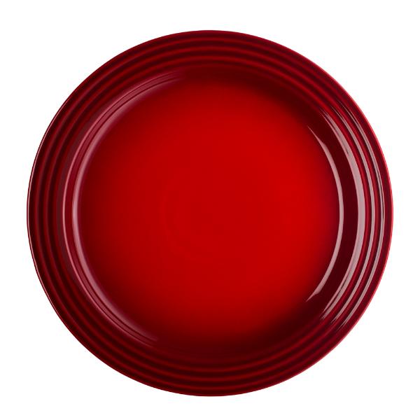 Signature flat tallerken stentøy 27 cm cerise