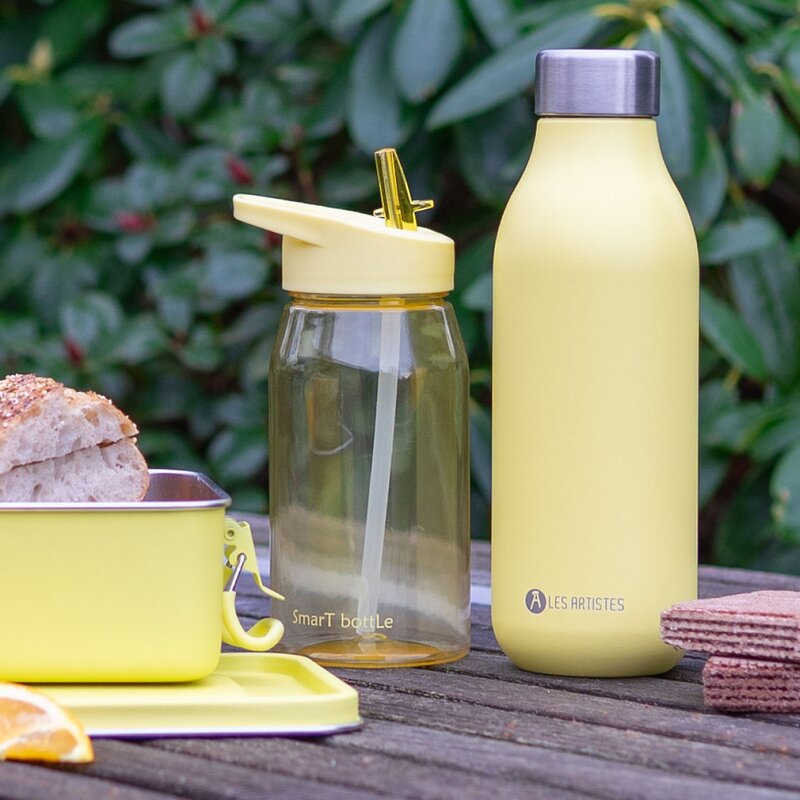 Smart bottle drikkeflaske 0,5L lys gul