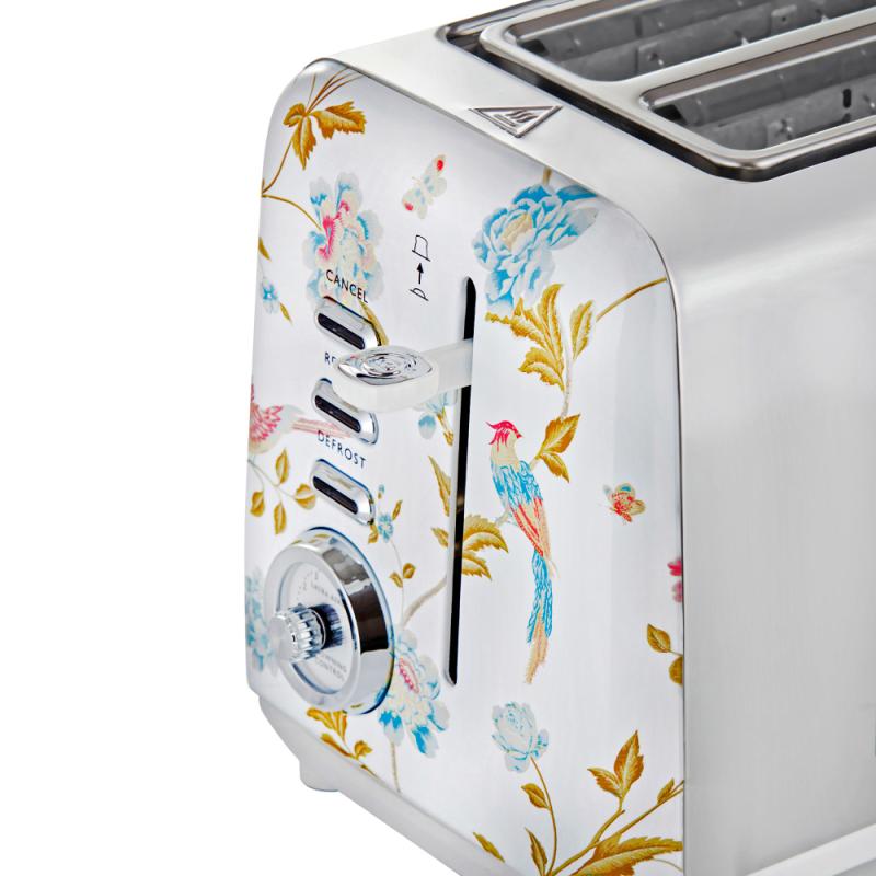 Elveden brødrister 2 skiver white/silver