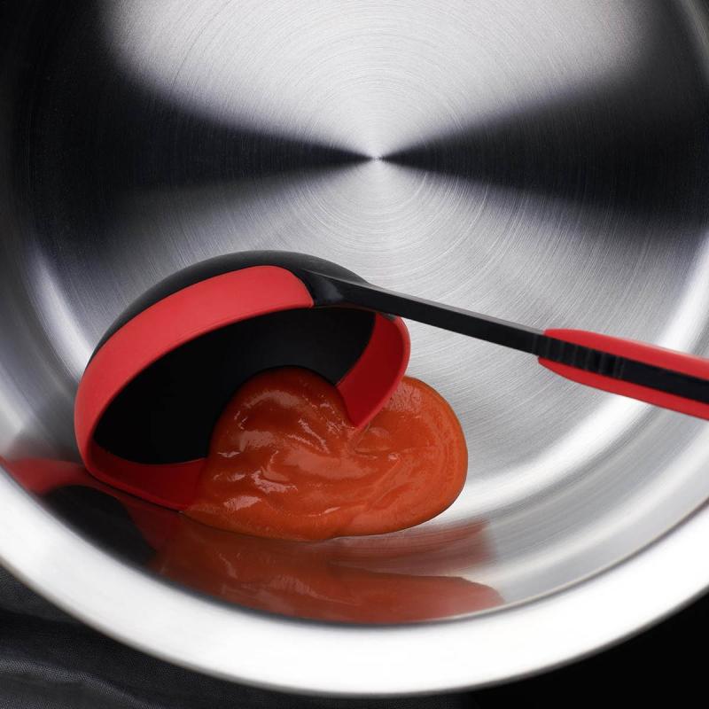 Cook It suppe øse 32 cm svart/rød