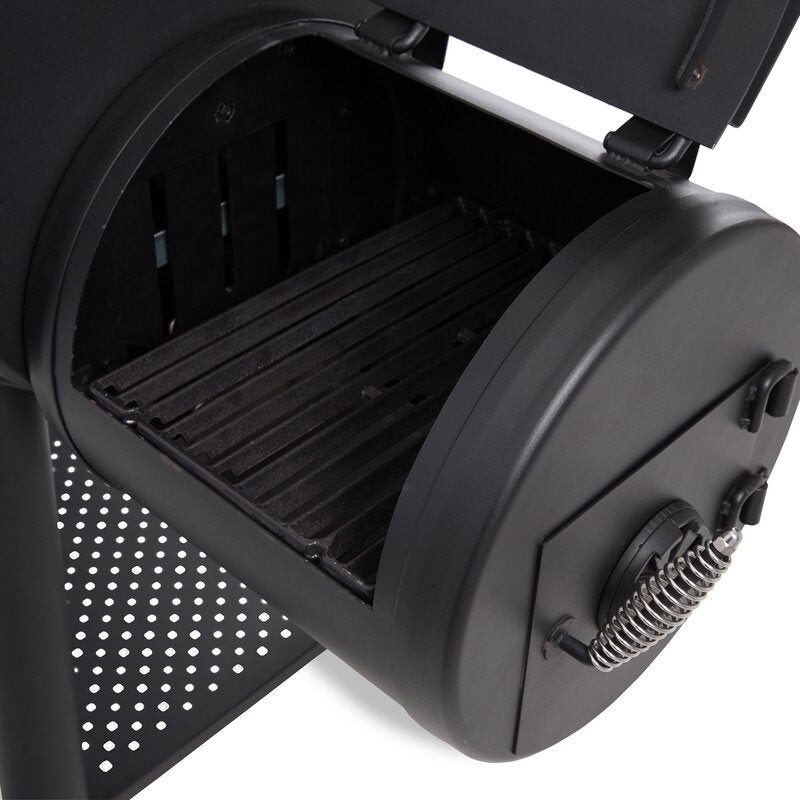 Offset Smoker 400 kullgrill svart