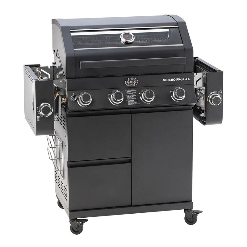 Videro Pro G4-S Vario+ gassgrill 20500W svart