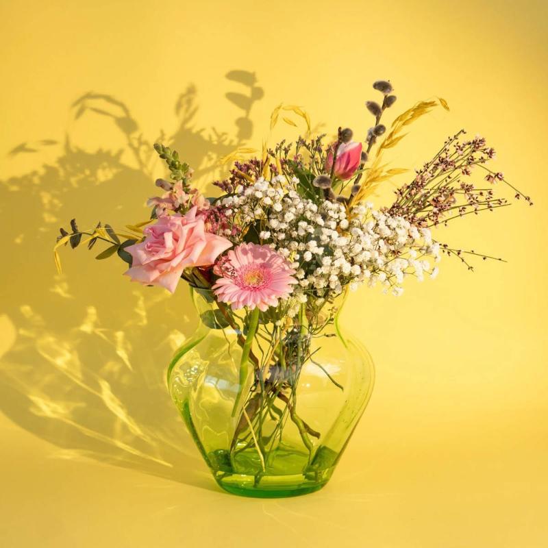 Marika vase stor light green