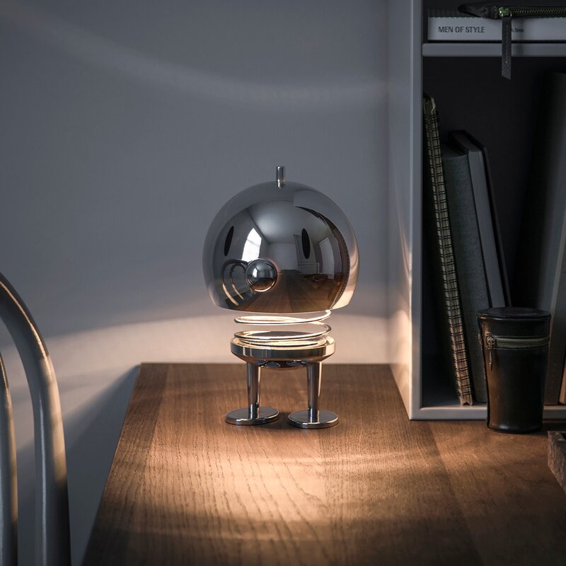 LED lampe XL 23 cm chrome