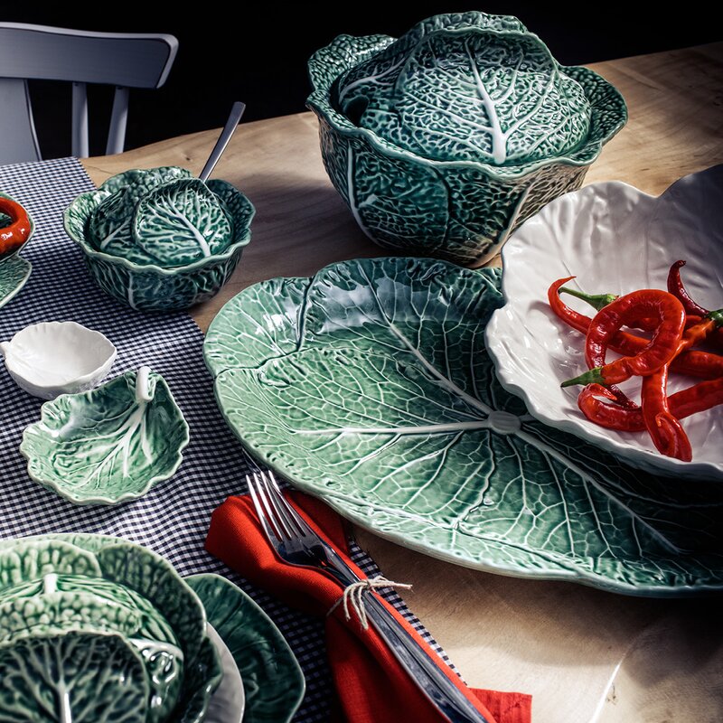 Cabbage terrin/skål med lokk 3L grønn