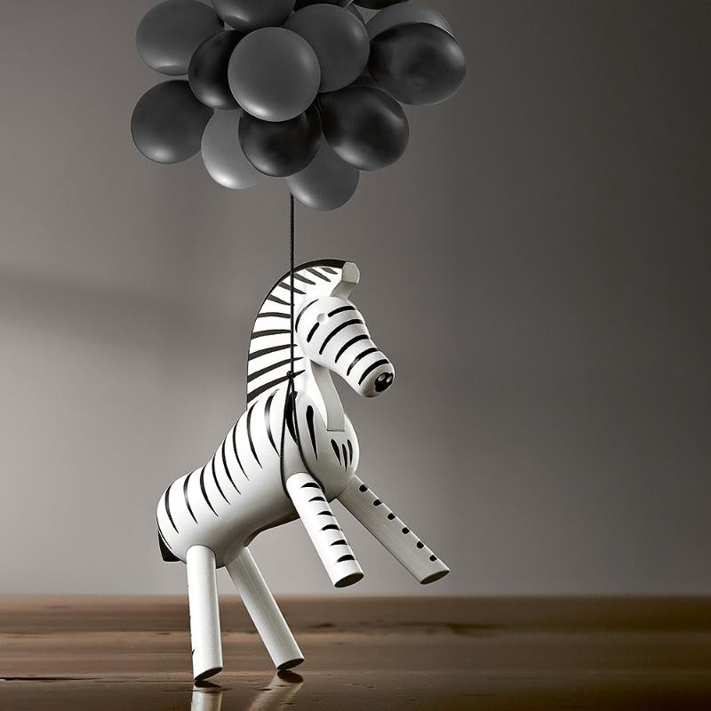 Zebra 14 cm svart/hvit