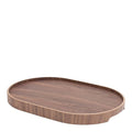 CurveLine serveringsbrett anti-slip 39x26 cm valnøtt