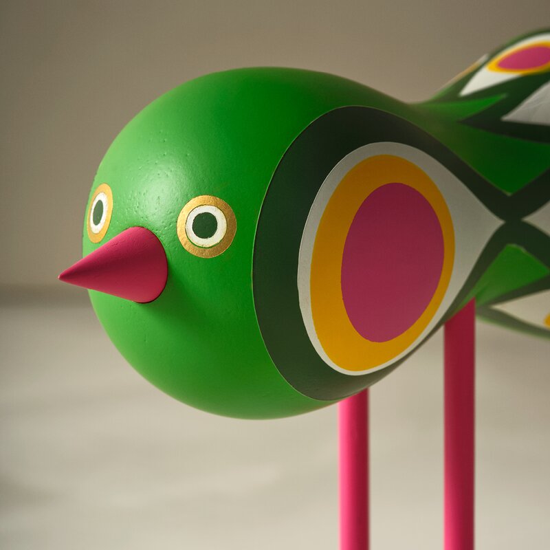 Birds 1967 no 2 16 cm grønn/rosa