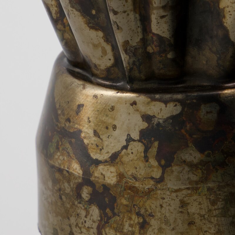 Flood vase 23 cm antikk brun