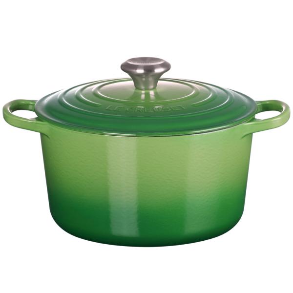 Støpejernsgryte dyp 5L bamboo green