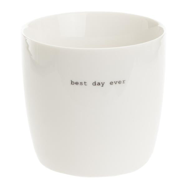 Krus best day ever 30 cl hvit