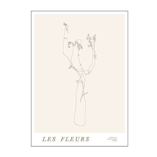 Mie & Him poster 30x40 cm les fleurs 02