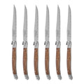 Biffkniver 23 cm 6 stk wood