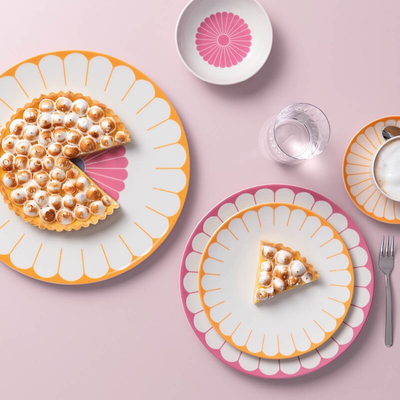 Fleur soleil frokosttallerken/desserttallerken 21 cm gul