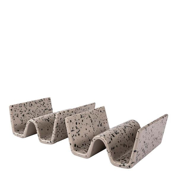 Ditte tacostativ 11,5 cm 2 stk grå/svart