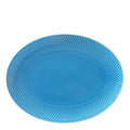 Rhombe Color oval serveringsfat 28,5x21,5 cm blå