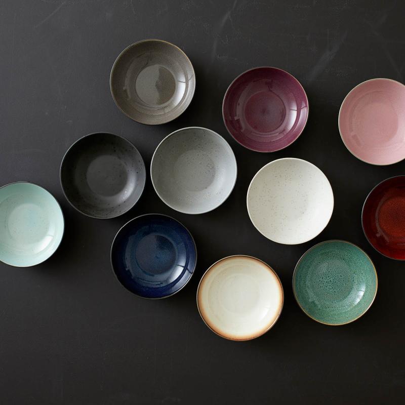 Pastaskål 20 cm svart/grønn