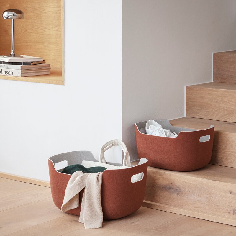 Tidy oppbevaringskurv 40x29x20 cm chestnut