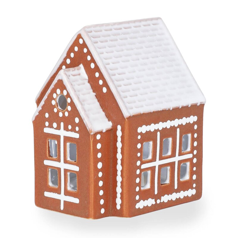 Gingerbread lyshus Kirke LED 8,5 brun