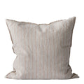 Putetrekk lin 50x50 cm hazelnut stripe