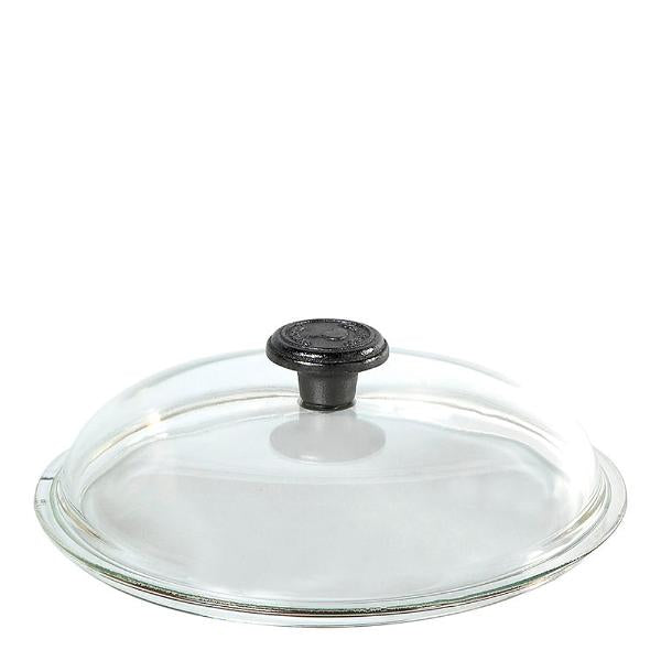 Glasslokk m/støpejernsknott 28 cm