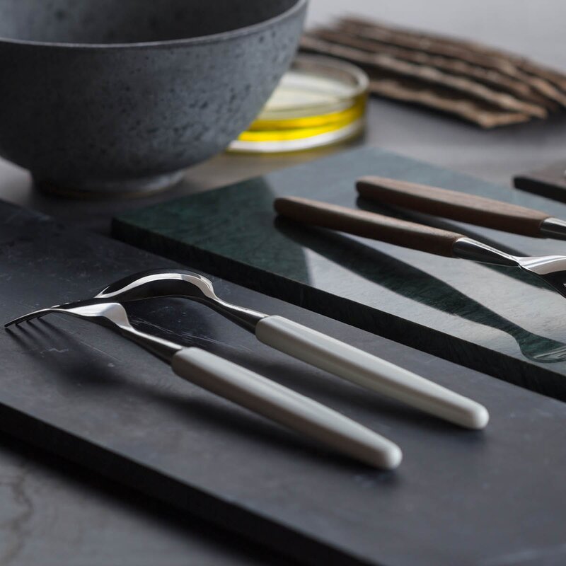 Gaffel 21 cm hvit