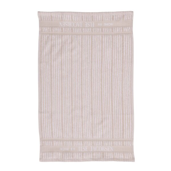 Bath Collection gjestehåndkle 40x60 cm sett med 2 stk sand beige stripes