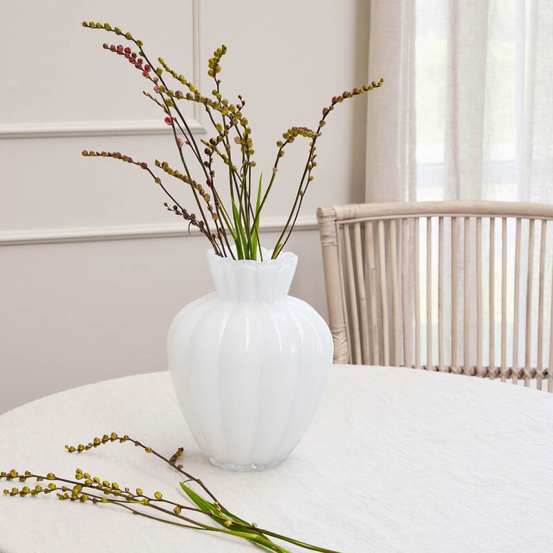 Verity vase 28 cm hvit