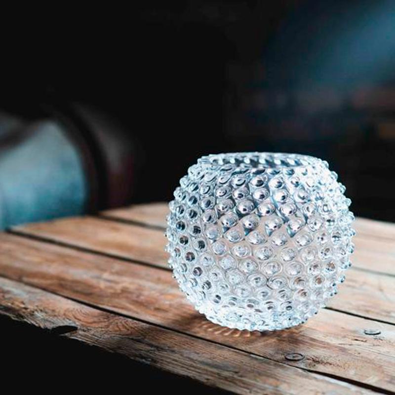 Hobnail vase 18 cm crystal