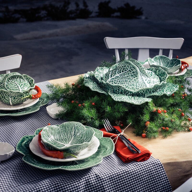 Cabbage terrin/skål med lokk 3L grønn