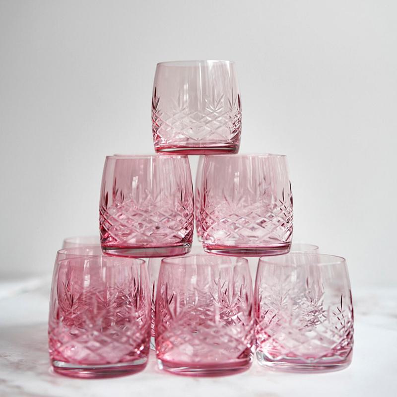 Crispy Aqua vannglass 23 cl 2 stk topaz