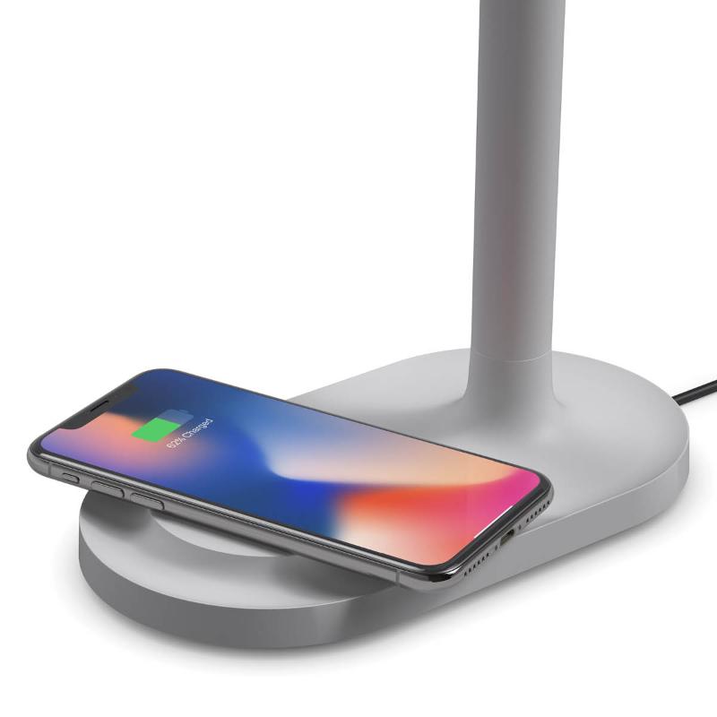 Emendo lampe med trådløs Qi-lader cloud
