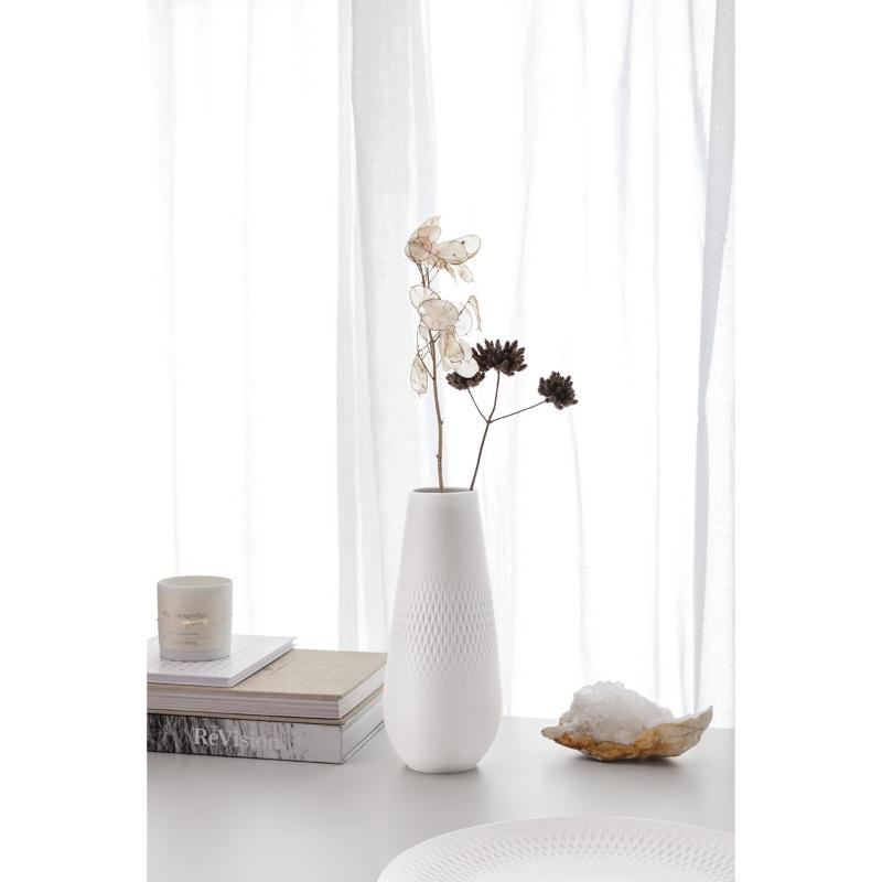 Collier Carre vase 26 cm beige