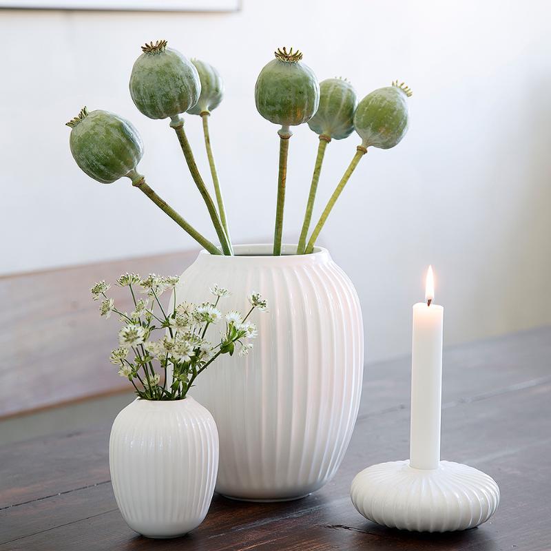 Hammershøi vase 10 cm hvit