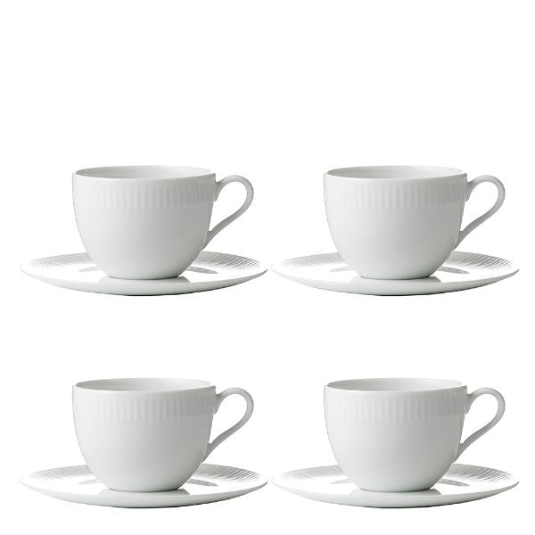 Relief kaffekopp m/underkopp 20 cl 4 stk