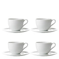 Relief kaffekopp m/underkopp 20 cl 4 stk