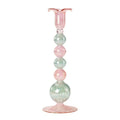 Sky lysestake 25 cm rosa/grønn