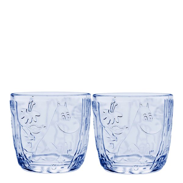 Mummi glass 28 cl 2 stk aqua
