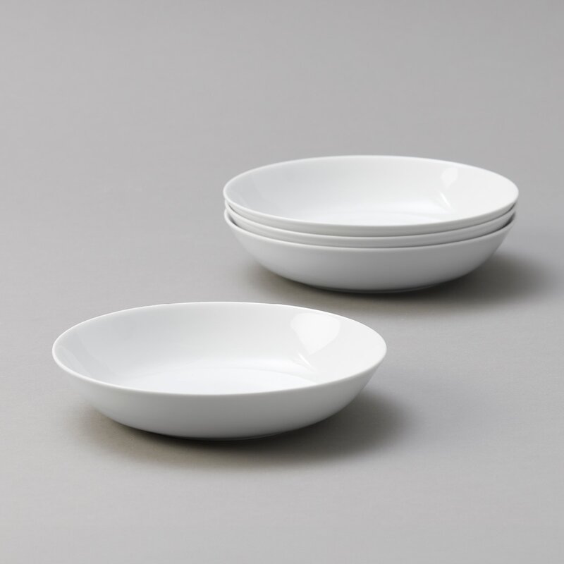 Atelier tallerken 21 cm 4 stk super white
