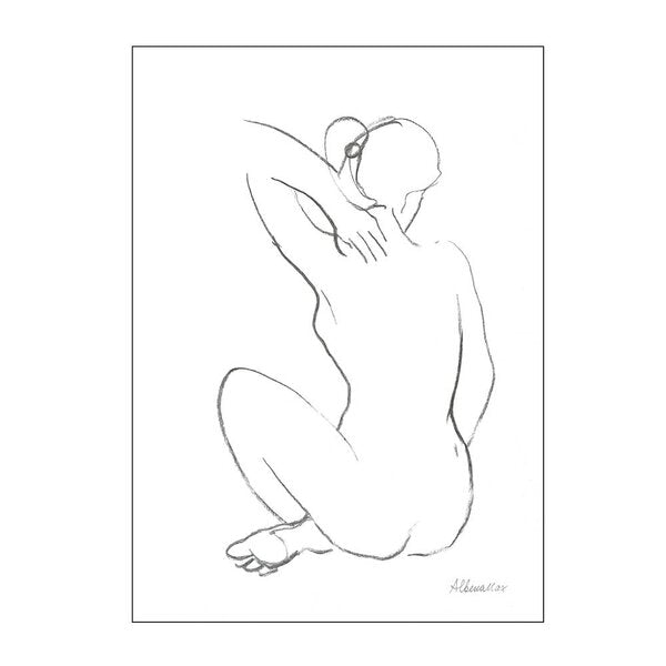Wild Apple poster 30x40 cm nude sketch i